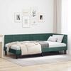 vidaXL Cadre de lit d'angle Vert fonc&eacute; 100 cm x 200 cm Velours
