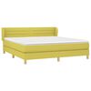 vidaXL Sommier &agrave; lattes de lit avec matelas Vert 180x200 cm Tissu