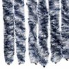 vidaXL Moustiquaire Bleu blanc et argenté 56x185 cm Chenille