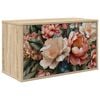 vidaXL Meuble TV mural BORNE 69 x 33 x 40 cm Ch&ecirc;ne Sonoma