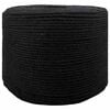 vidaXL Corde en coton 6 mm 25 m Noir 100% Coton