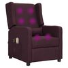 vidaXL Fauteuil &eacute;lectrique de massage Violet Tissu