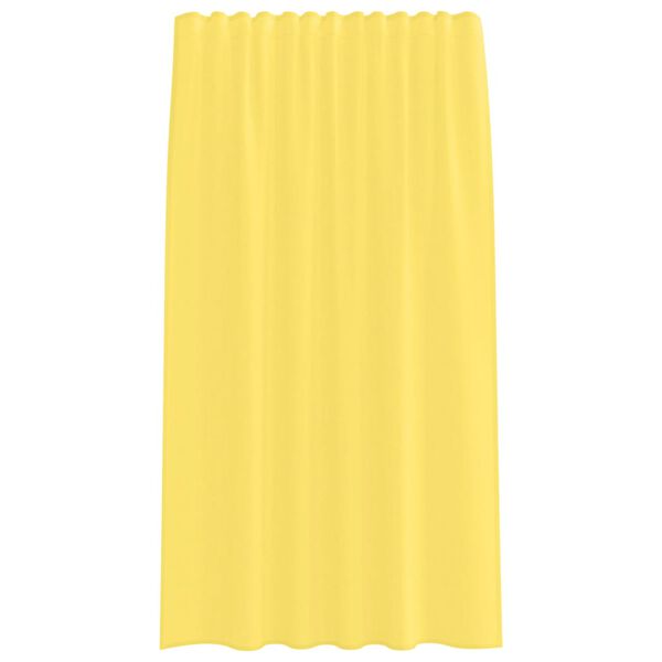 vidaXL Rideaux en voile avec passe-tringles 2 pcs jaune