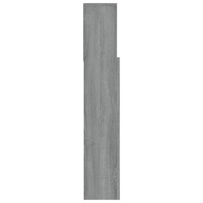vidaXL Armoire de tête de lit Sonoma gris 120x19x103,5 cm