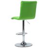 vidaXL Chaise de bar Vert Similicuir