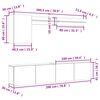 vidaXL Unit&eacute;s murales TV 5 pcs ch&ecirc;ne sonoma bois d'ing&eacute;nierie