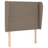 vidaXL T&ecirc;te de lit avec oreilles Taupe 103x23x118/128 cm Tissu