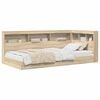 vidaXL Lit Biblioth&egrave;que Ch&ecirc;ne sonoma 100 x 200 cm Bois d'ing&eacute;nierie