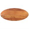 vidaXL Dessus de table 120x60x3,8 cm ovale bois massif d'acacia