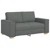 vidaXL Canap&eacute; 2 places Gris fonc&eacute; 160x78x84 cm Tissu