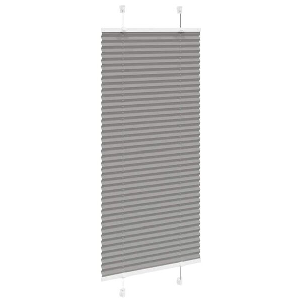 vidaXL Store pliss&eacute; anthracite 60x150 cm largeur du tissu 59,4 cm
