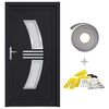 vidaXL Porte d'entr&eacute;e anthracite 98x200 cm PVC