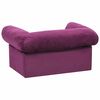 vidaXL Canapé pour chien avec tiroir Bordeaux 75x50x38 cm Peluche