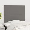 vidaXL T&ecirc;te de lit Gris fonc&eacute; 90x5x118/128 cm Tissu