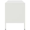 vidaXL Meubles TV 2 pcs blanc 68x39x50,5 cm acier