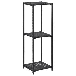 vidaXL &Eacute;tag&egrave;re de rangement Noir 30x30x90 cm R&eacute;sine tress&eacute;e