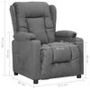 vidaXL Fauteuil inclinable Gris clair Tissu
