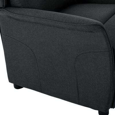 vidaXL Fauteuil inclinable Gris foncé Tissu