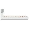 vidaXL Cadre de lit avec LED sans matelas blanc 150x200 cm