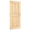 vidaXL Porte coulissante NARVIK Naturel et noir 90 x 210 cm (213,5 cm)
