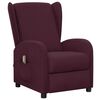 vidaXL Fauteuil de massage Violet Tissu