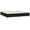 vidaXL Cadre de lit sans matelas noir 200x200 cm tissu