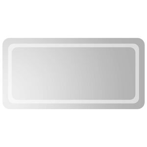vidaXL Miroir de salle de bain LED avec miroir Transparent 100 x 50 cm
