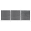 vidaXL Cl&ocirc;ture de jardin WPC 526x186 cm Gris