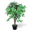 vidaXL Palmier Artificiel Plastique avec Pot 90 cm