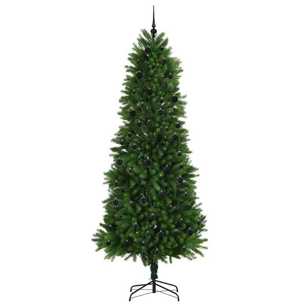 vidaXL Sapin de No&euml;l avec 300 LED avec support Vert 240 cm PE