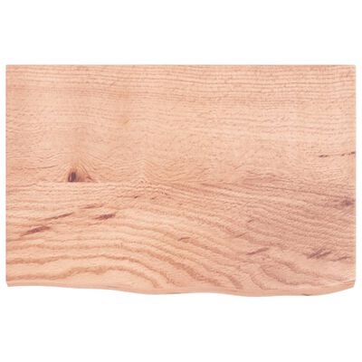 vidaXL Dessus de table marron clair 60x40x2 cm bois chêne traité