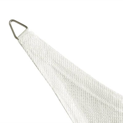 vidaXL Voile d'ombrage PEHD Triangulaire 5 x 5 x 5 m Blanc