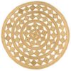 vidaXL Tapis fait &agrave; la main Jute tress&eacute;e 210 cm