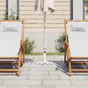 vidaXL Socle de parasol Blanc 44x44x31 cm Fonte