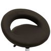 vidaXL Chaise de travail roulante Marron Similicuir