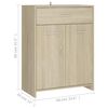 vidaXL Armoire de salle de bain chêne sonoma bois d’ingénierie