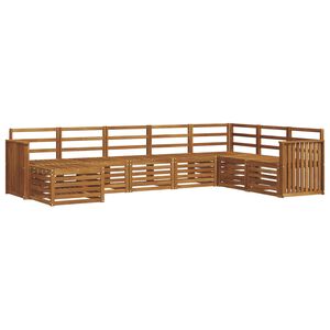 vidaXL Ensemble de canap&eacute;s d'ext&eacute;rieur 8 pc Naturel