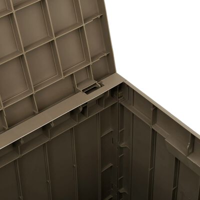 vidaXL Boîte de stockage de jardin gris 55,5x43x53 cm polypropylène