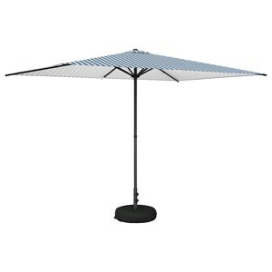vidaXL Parasol de jardin avec base 200 x 300 cm Polyester