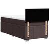 vidaXL Sommier &agrave; lattes de lit avec matelas Marron fonc&eacute; 90x190 cm