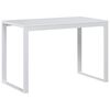 vidaXL Bureau d'ordinateur Blanc 110x60x73 cm Agglom&eacute;r&eacute;
