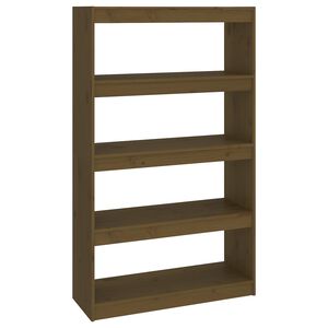vidaXL Biblioth&egrave;que/S&eacute;parateur de pi&egrave;ce Marron miel 80x30x135,5 cm Pin