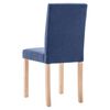 vidaXL Chaises &agrave; manger lot de 2 bleu tissu