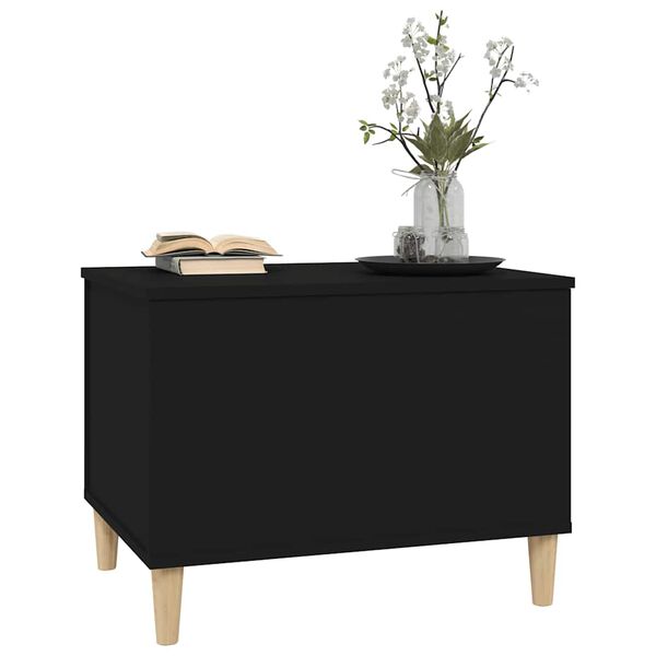 vidaXL Table basse Noir 60x44,5x45 cm Bois d'ing&eacute;nierie