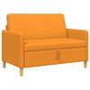 vidaXL Sofa avec rangement Jaune fonc&eacute; 122 x 78 x 87 cm Polyester