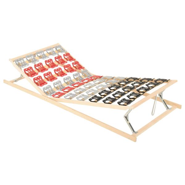 vidaXL Cadre de lit 12 lattes tête et pied réglables 70x200 cm