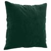 vidaXL Coussins d&eacute;coratifs lot de 2 Vert fonc&eacute; 40x40 cm Velours