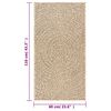 vidaXL Tapis ZIZUR 60x110 cm aspect de jute intérieur et extérieur