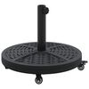 vidaXL Pied de parasol 15.2 kg Noir Fer Circulaire