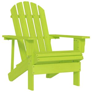 vidaXL Chaise de jardin Adirondack bois de sapin massif vert